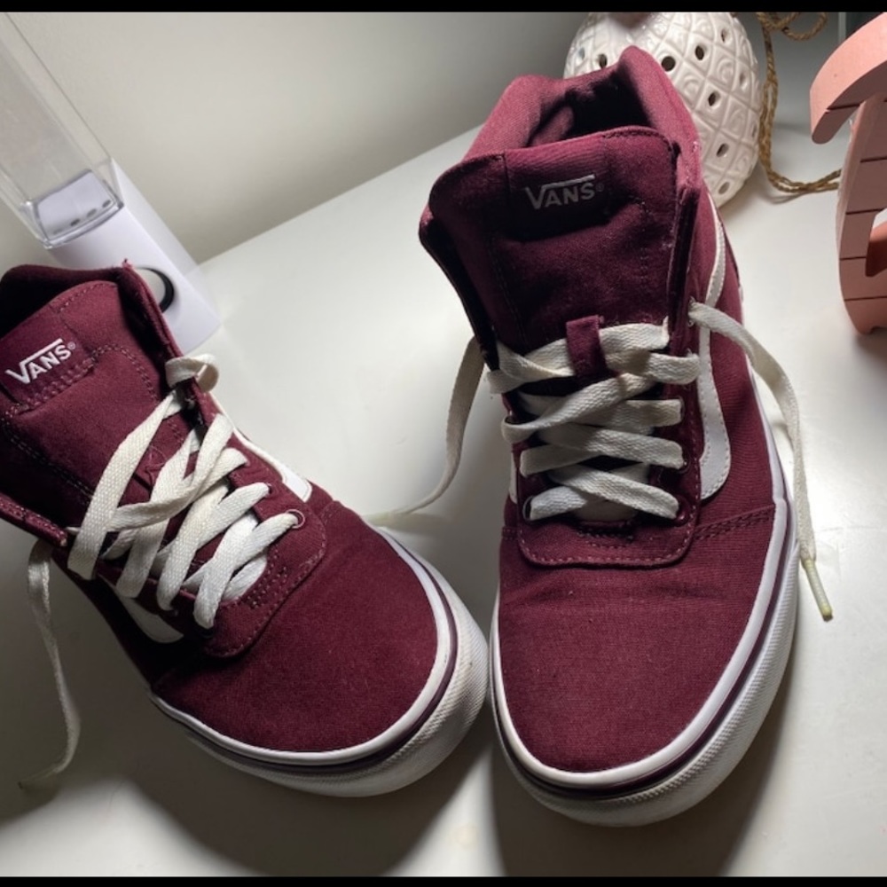 Burgundy Vans